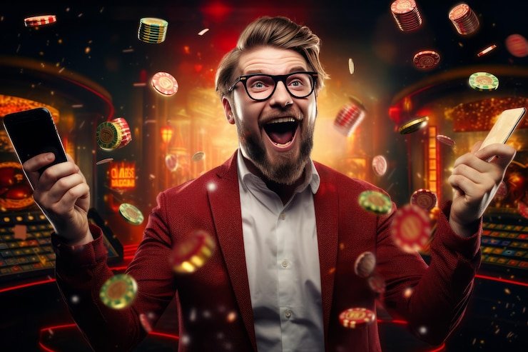 Antarmuka permainan baccarat dengan kartu yang ditangani oleh dealer profesional